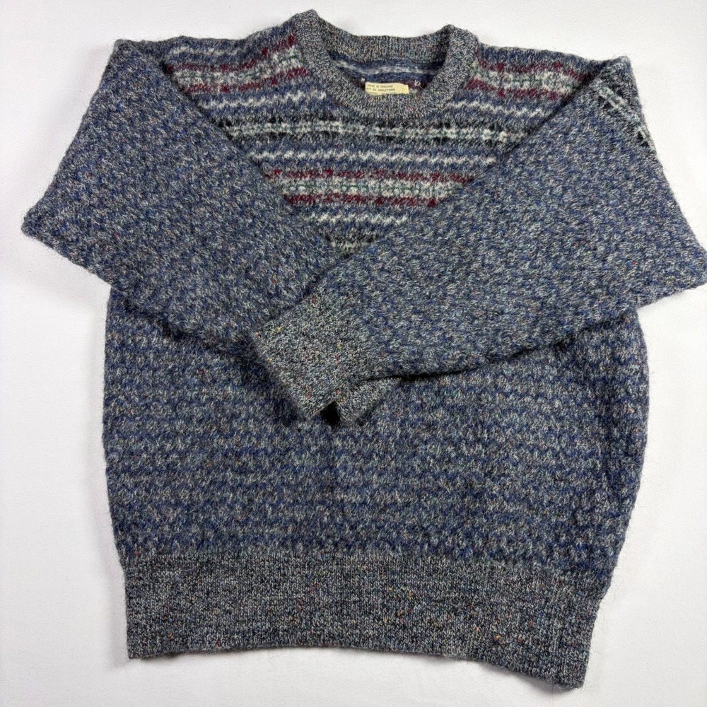 Wool Alpaca Sweater Fair Isle Knit Nordic Dark Academia Sweater Pullover Kids